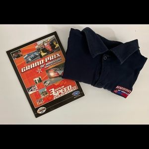 Grand Prix Houston Champ Car (2006) Polo Shirt (L) & Race Program - 100% Cotton